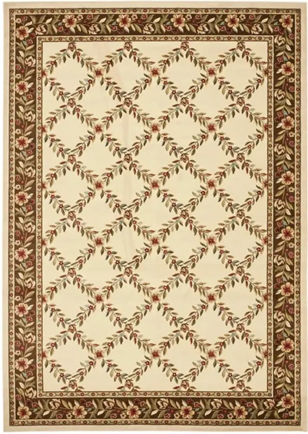 Queensferry Area Rug in Ivory / Brown by Safavieh