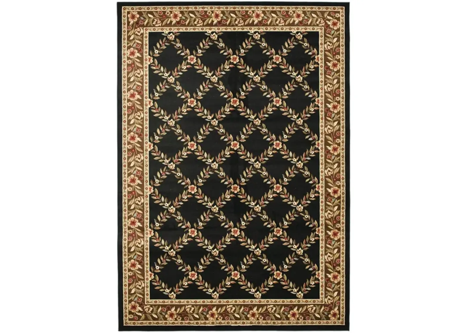 Queensferry Area Rug in Black / Brown by Safavieh