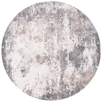 Victor Area Rug Round in Gray & Ivory by Safavieh