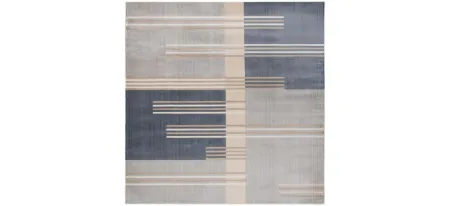 Ogner Square Area Rug in Gray/Charcoal by Safavieh
