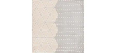 Omnette Square Area Rug in Gray/Ivory by Safavieh