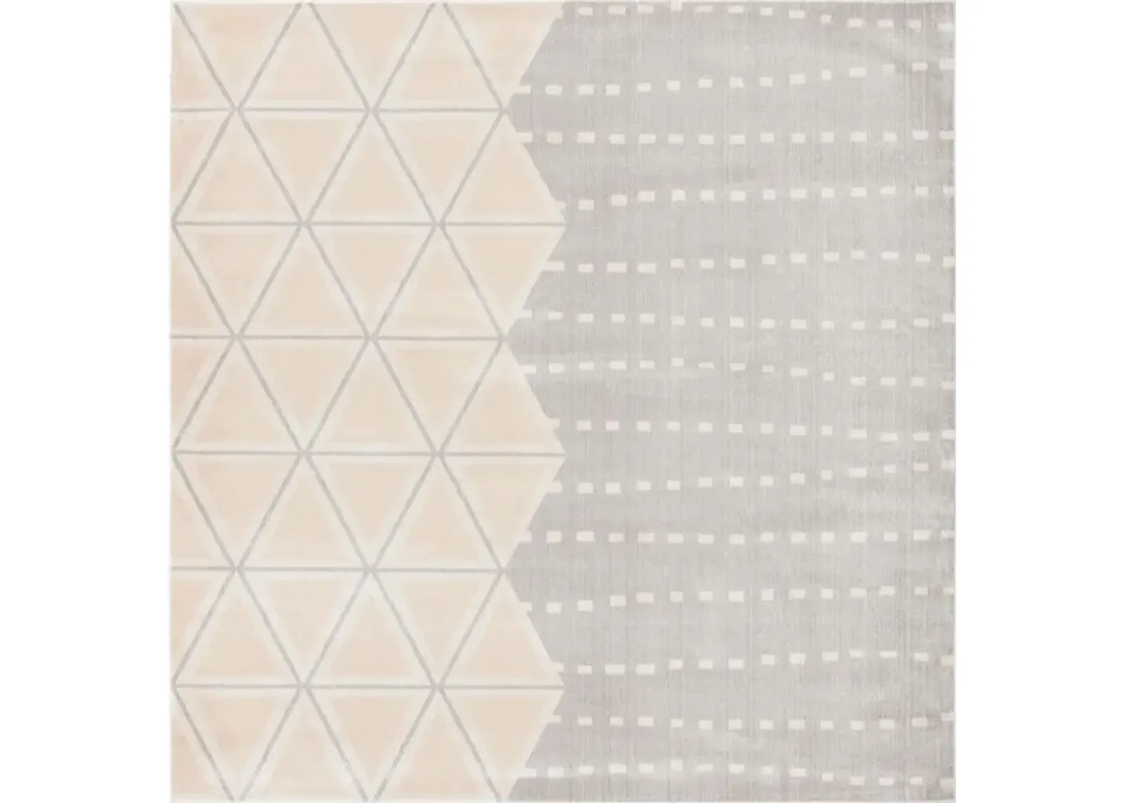 Omnette Square Area Rug in Gray/Ivory by Safavieh