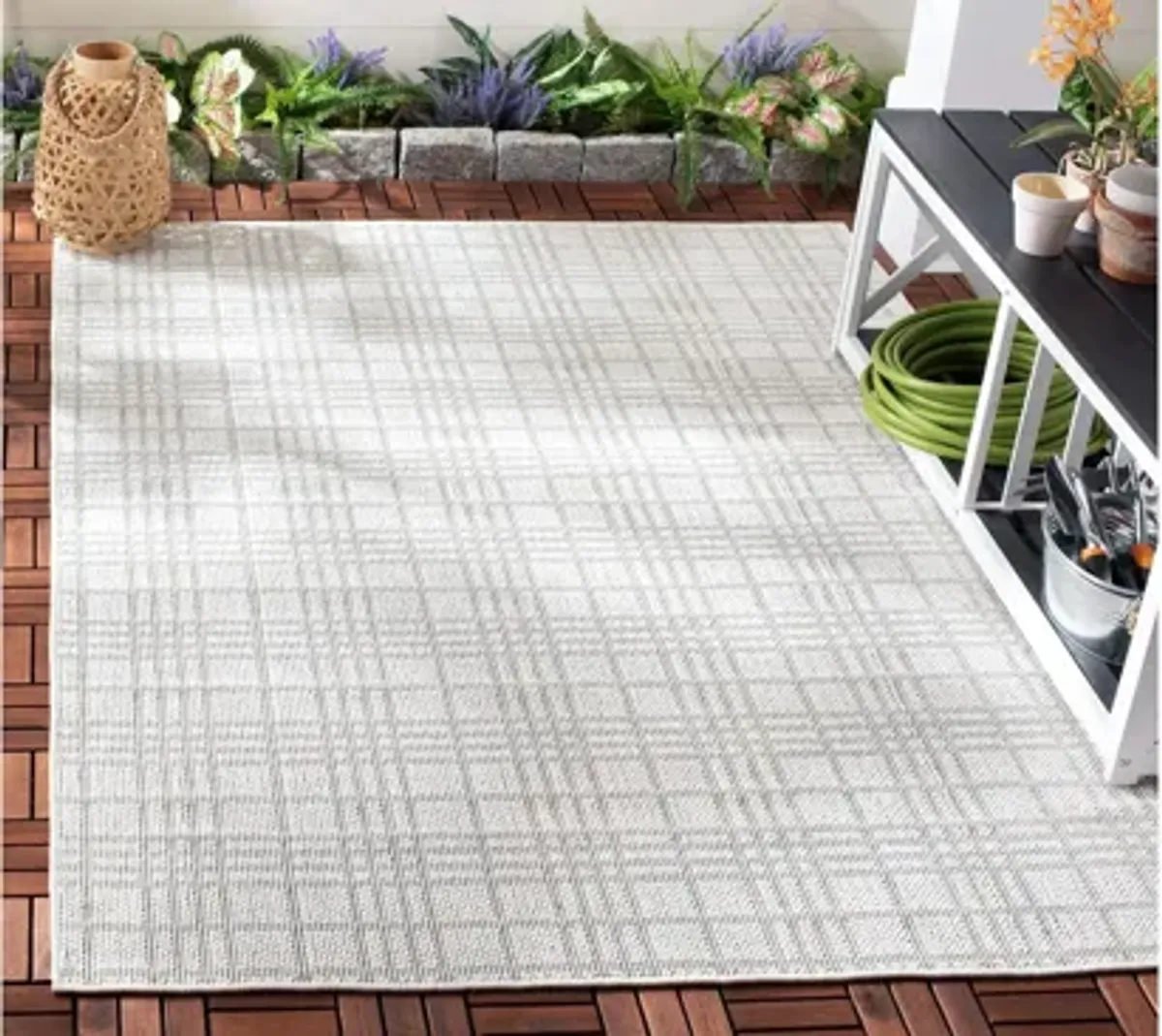 Bermuda Caribbean Indoor/Outdoor Square Area Rug