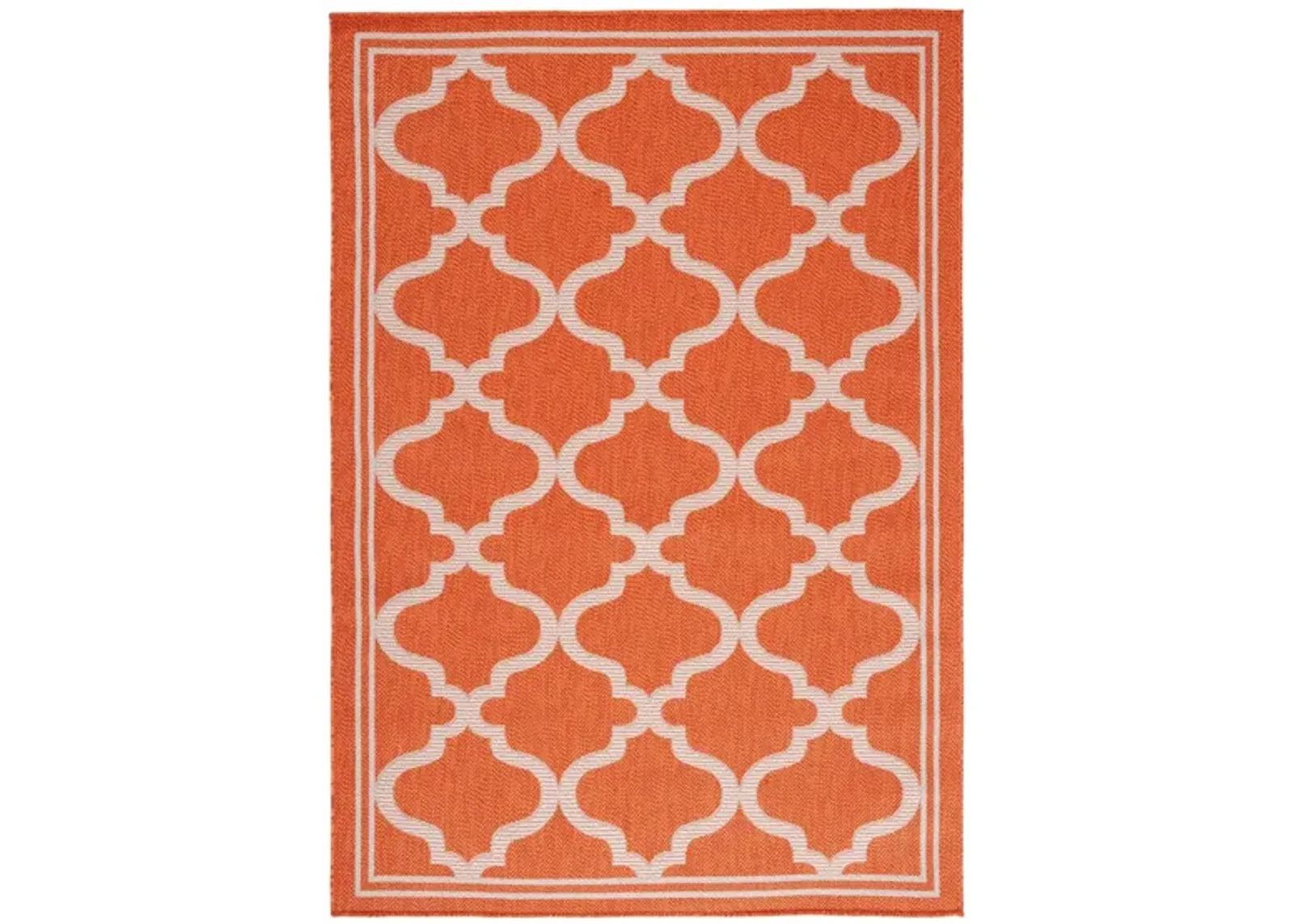 Bermuda Morocco Indoor/Outdoor Area Rug in Rust & Ivory by Safavieh