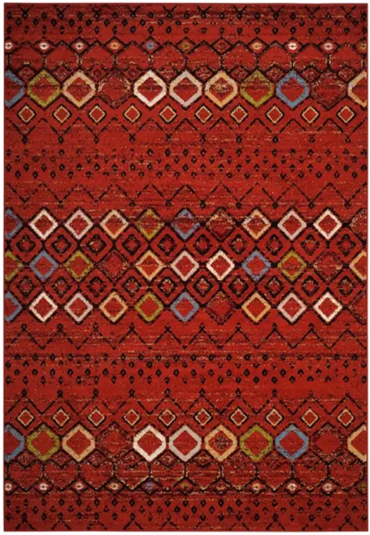 Halen Red Area Rug in Terracotta by Safavieh