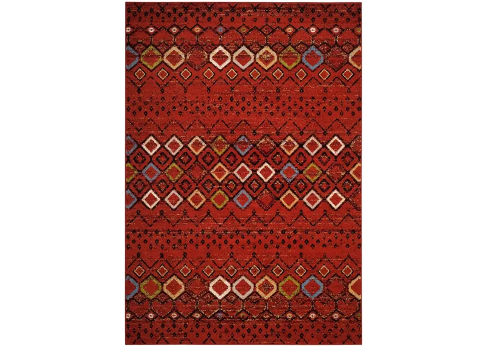 Halen Red Area Rug in Terracotta by Safavieh