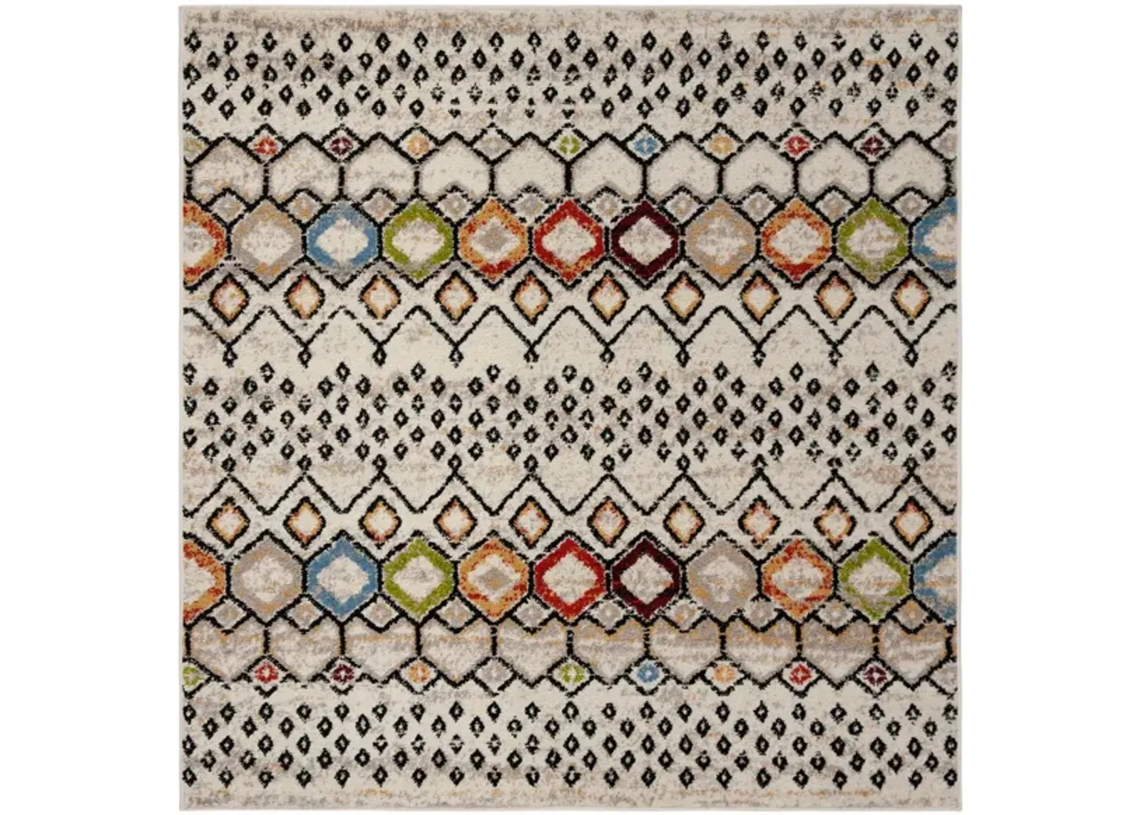 Halen Ivory Area Rug Square in Ivory by Safavieh