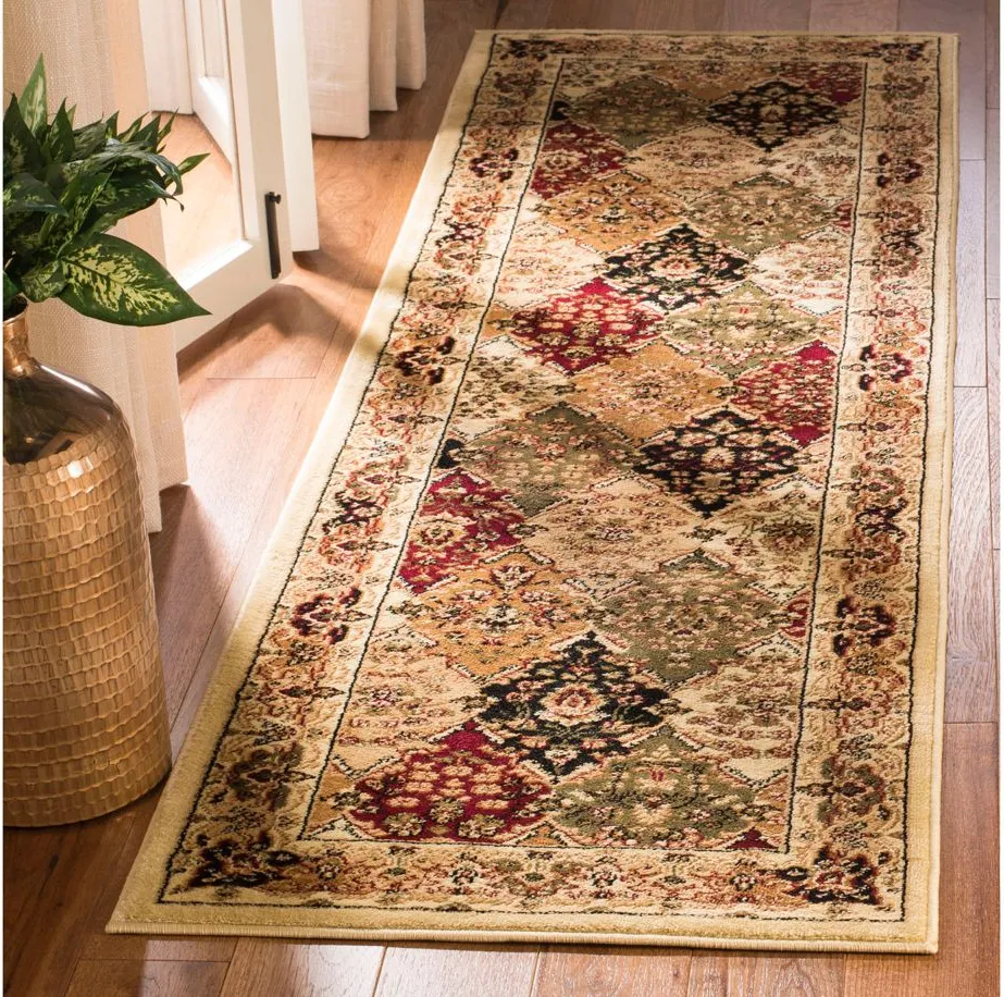 Portsmouth Runner Rug in Multi / Ivory by Safavieh