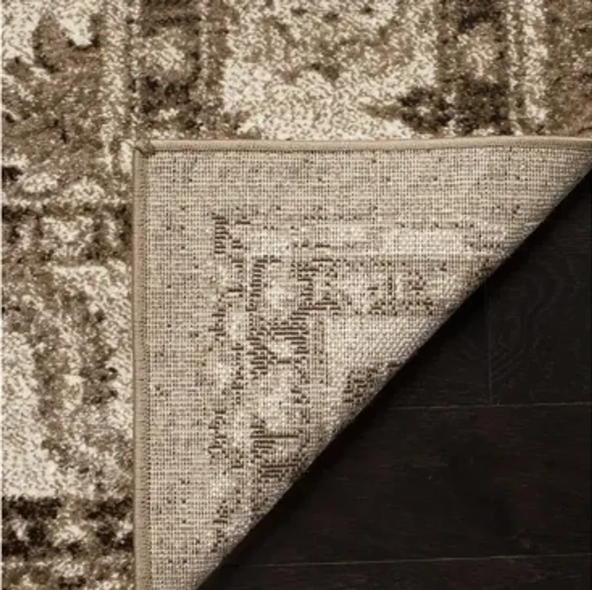 Avicenna Taupe Area Rug Round