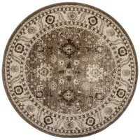 Avicenna Taupe Area Rug Round in Taupe by Safavieh
