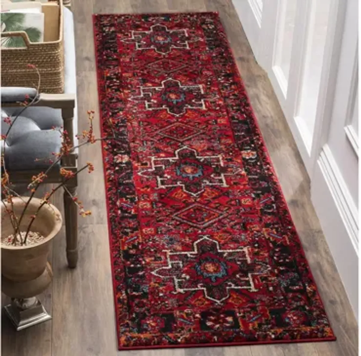 Darius Red Runner Rug