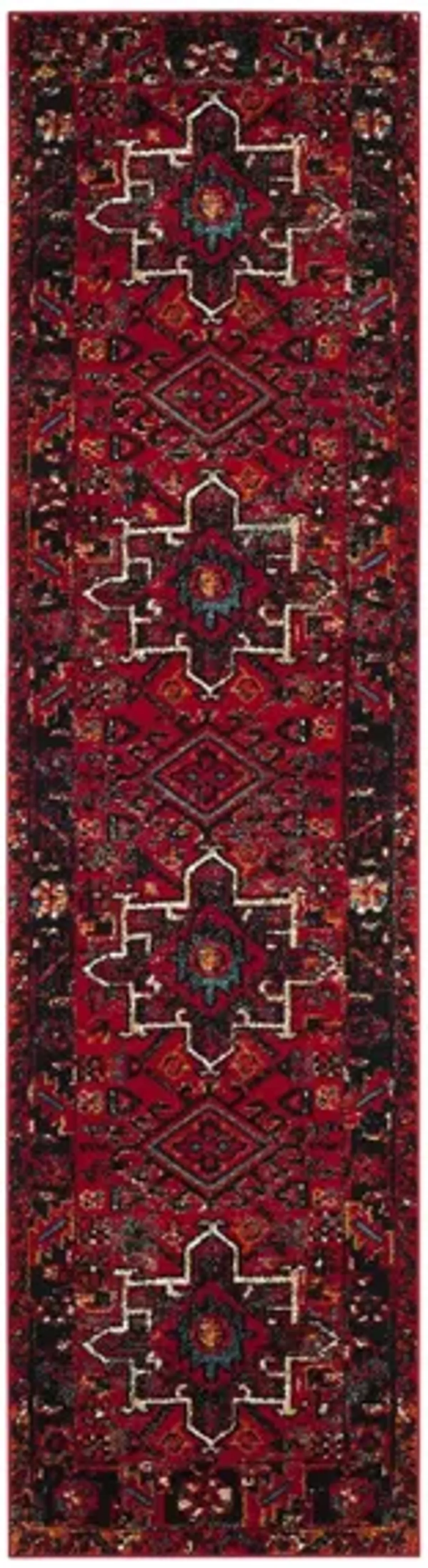 Darius Red Runner Rug in Red by Safavieh