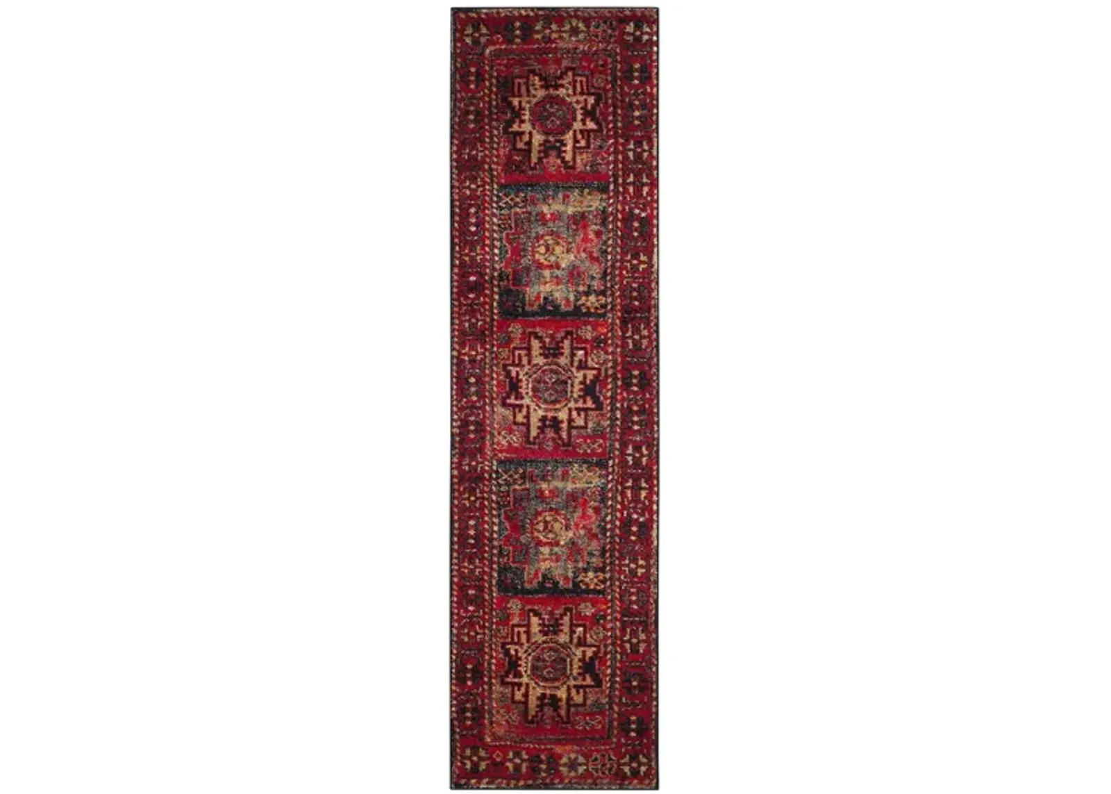 Zagros Red Runner Rug in Red by Safavieh