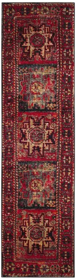 Zagros Red Runner Rug in Red by Safavieh