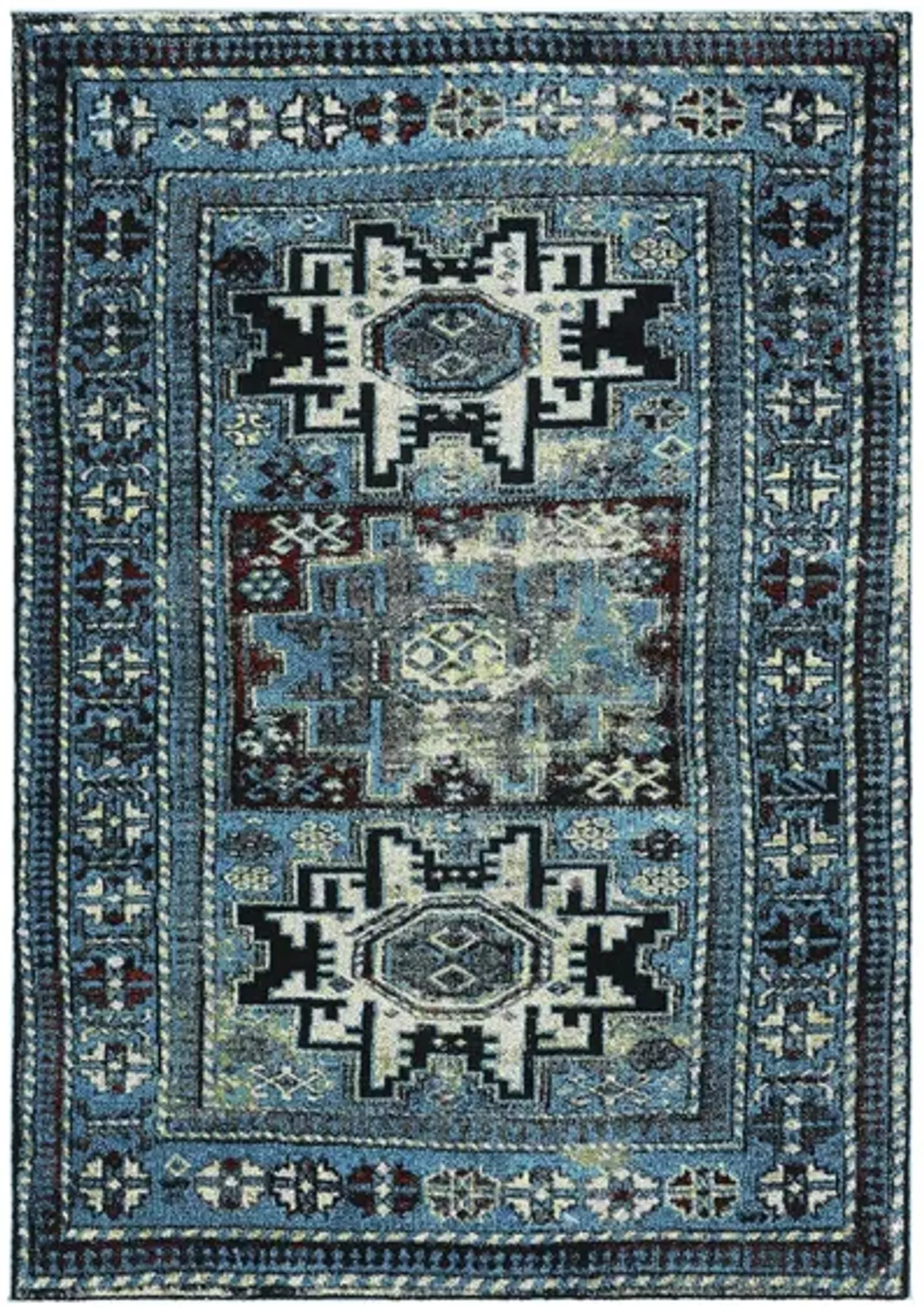 Zagros Light Blue Area Rug