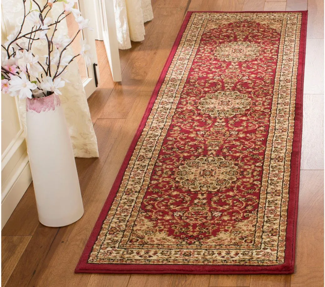 Fareham Runner Rug in Red / Ivory by Safavieh