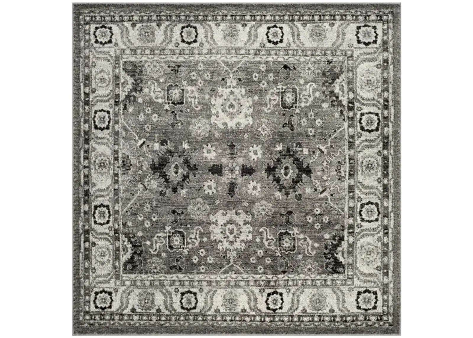 Avicenna Area Rug in Grey & Black by Safavieh