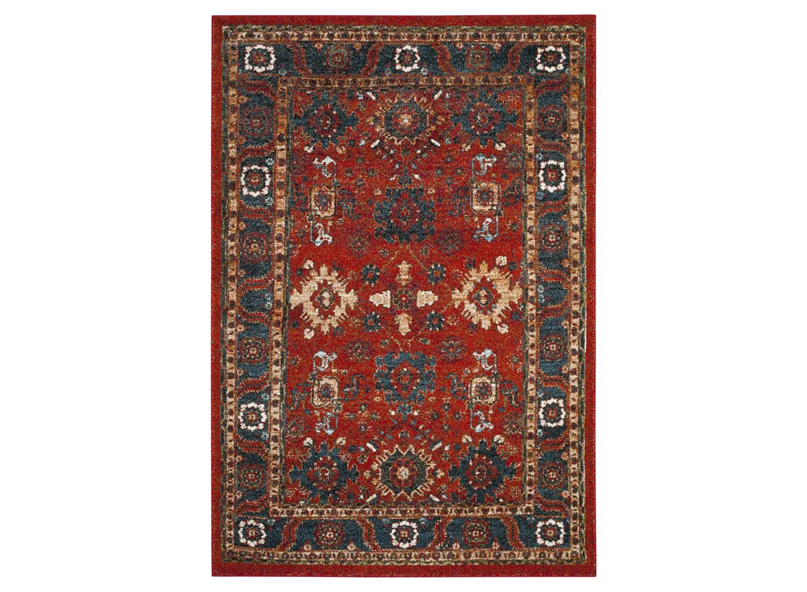 Avicenna Orange Area Rug