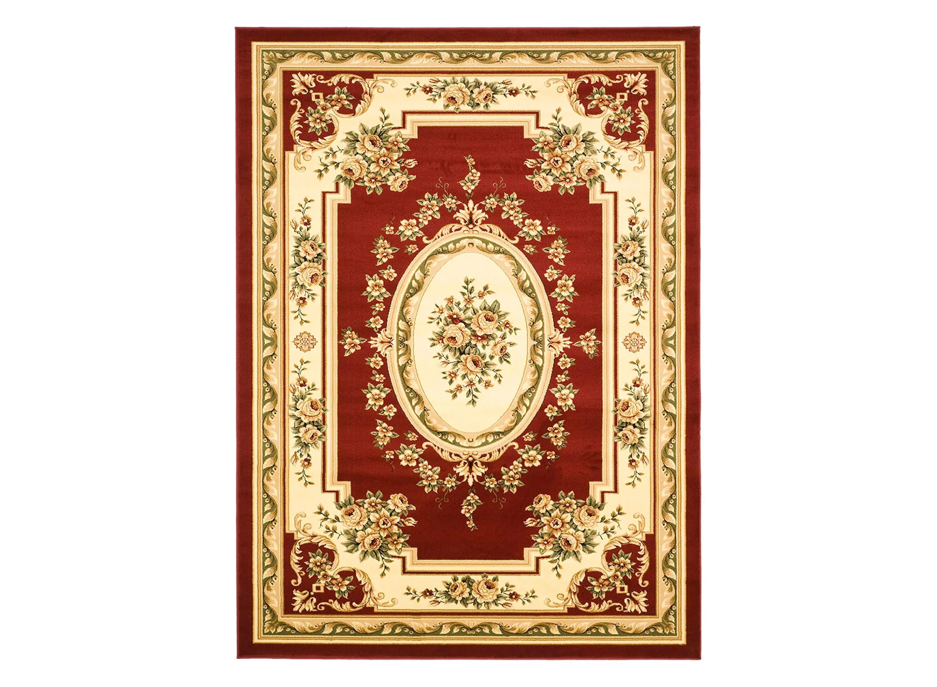 Bisterne Area Rug in Red / Ivory by Safavieh