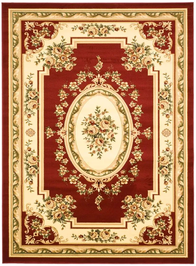 Bisterne Area Rug in Red / Ivory by Safavieh