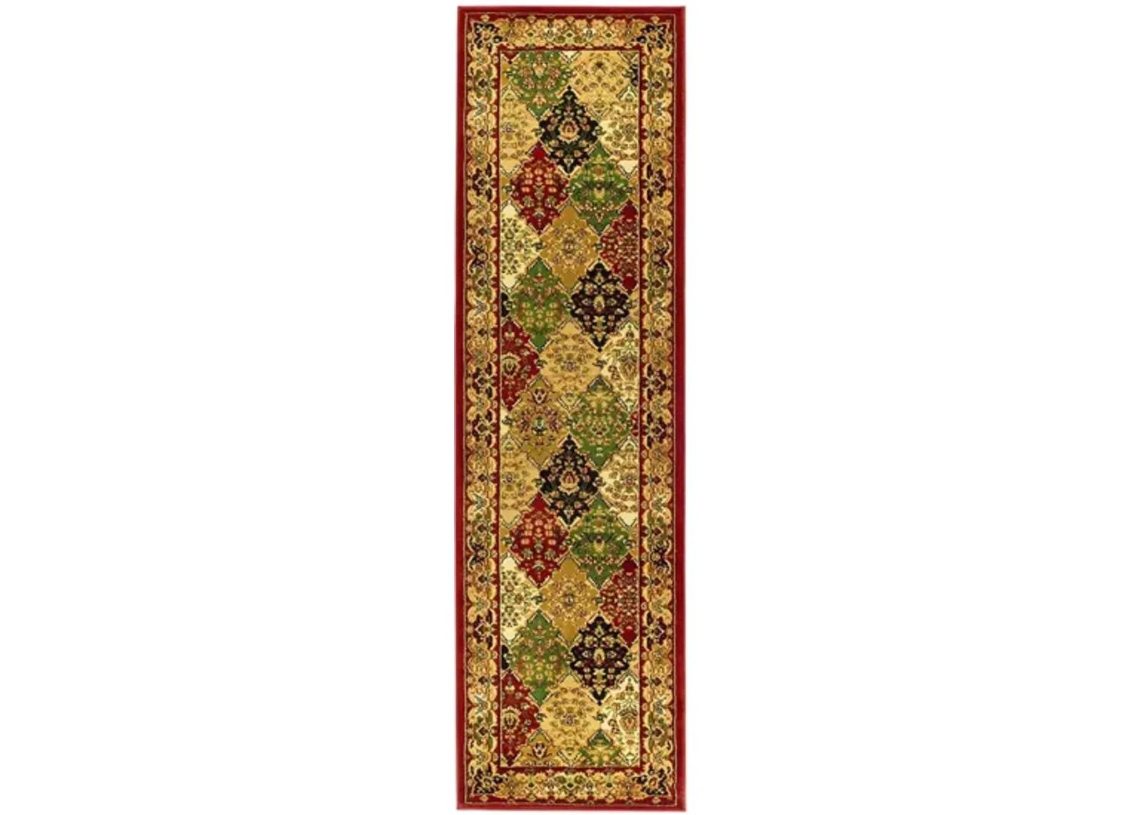 Portsmouth Runner Rug in Multi / Red by Safavieh