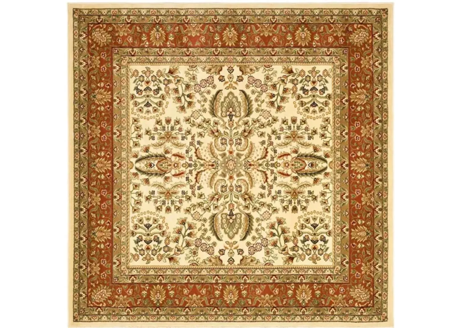 Forester Area Rug in Ivory / Rust by Safavieh