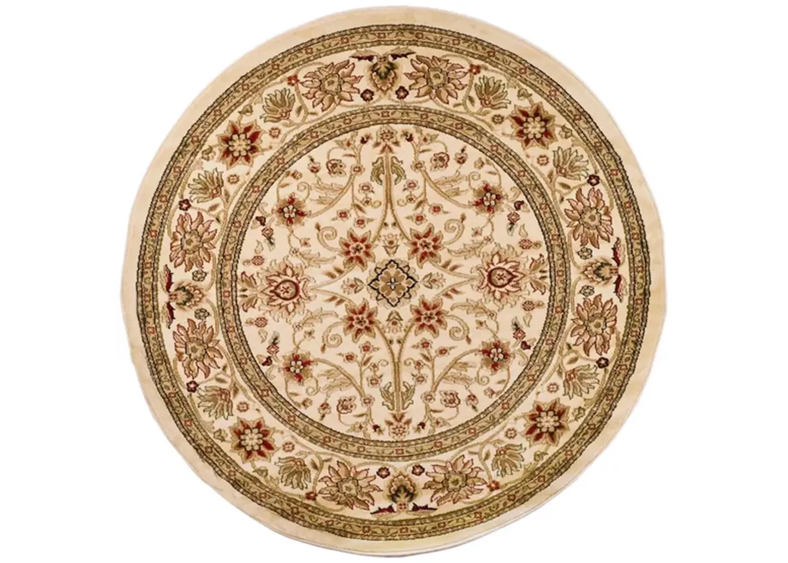 Lyndhurst Area Rug Round in Ivory by Safavieh