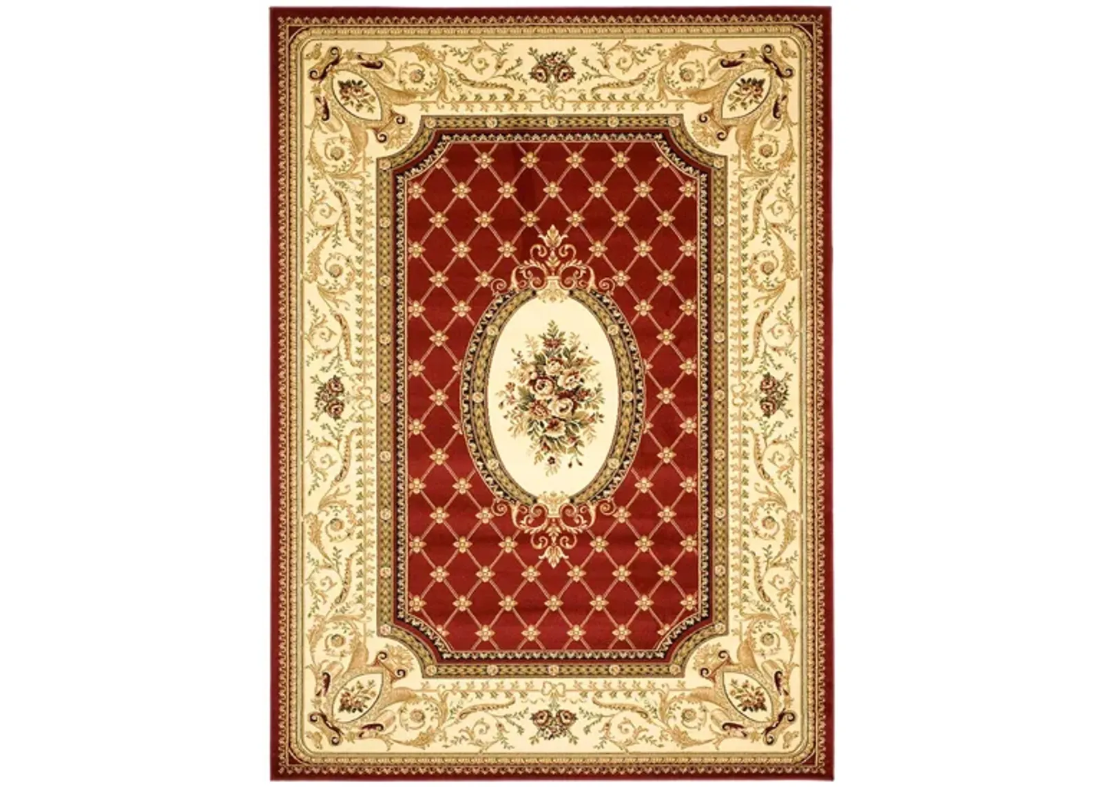 Agincourt Area Rug in Red / Ivory by Safavieh