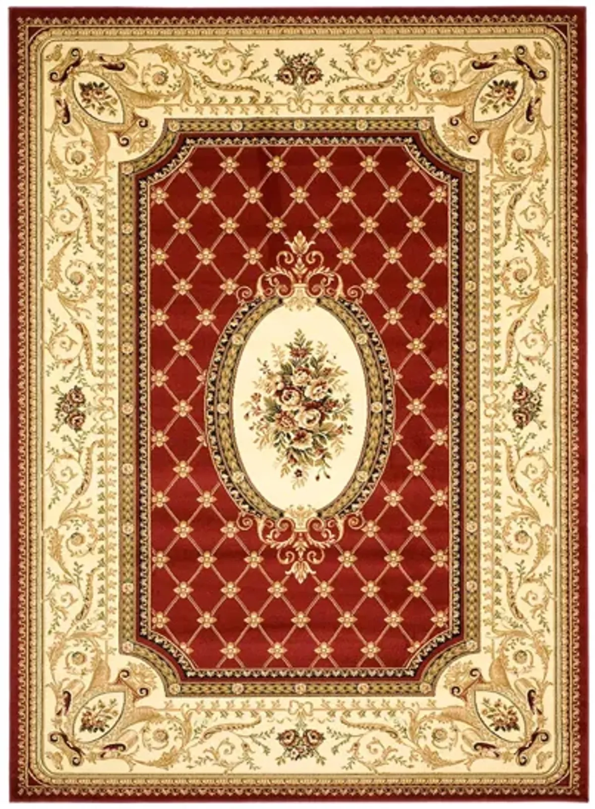 Agincourt Area Rug in Red / Ivory by Safavieh