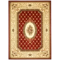 Agincourt Area Rug in Red / Ivory by Safavieh
