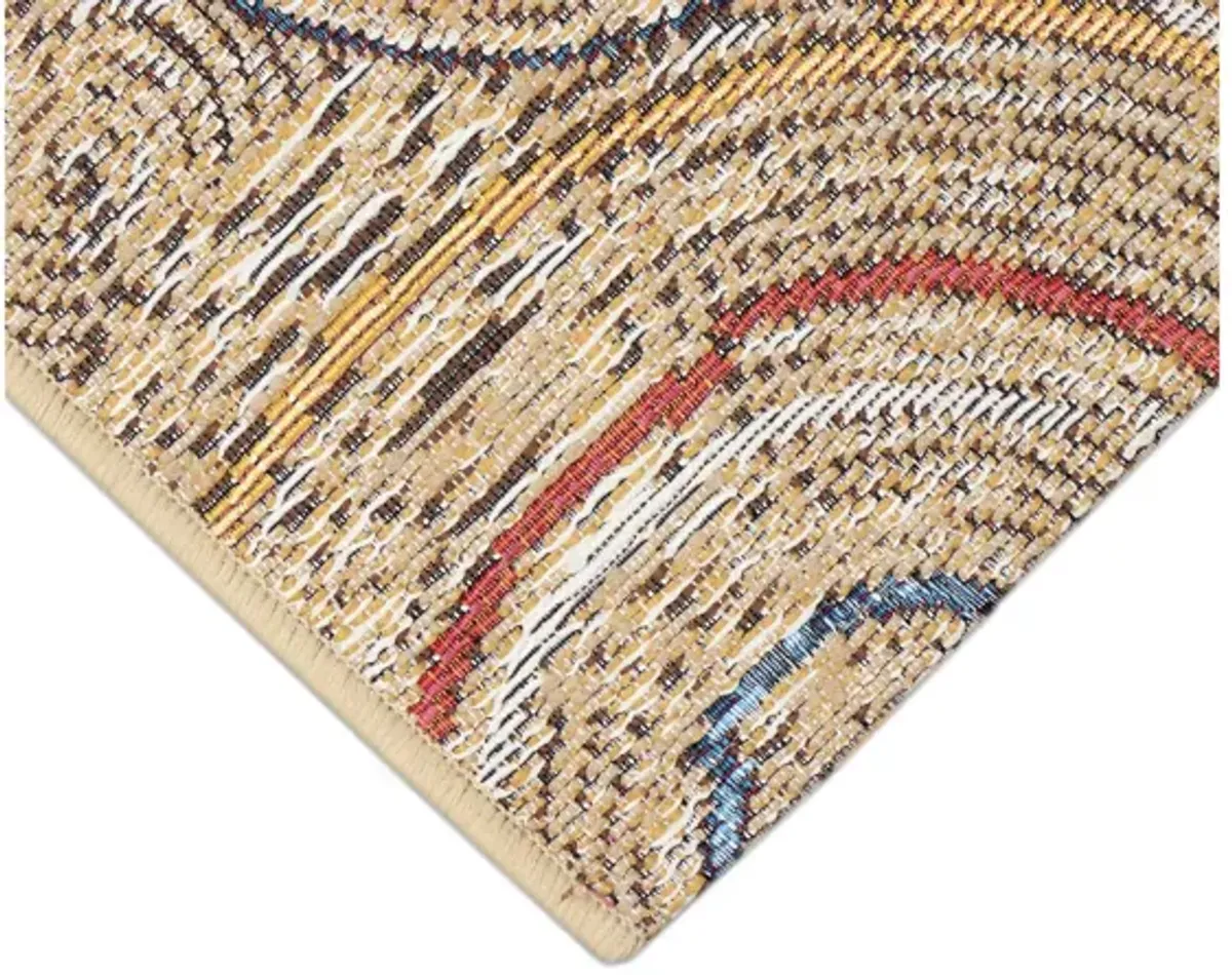 Esencia Basket Circles Indoor/Outdoor Mat