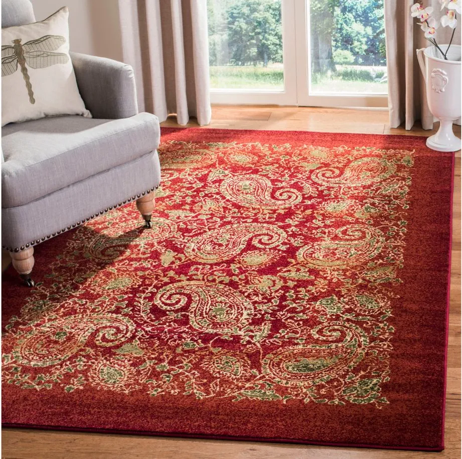 Grimaldi Area Rug in Red / Multi by Safavieh