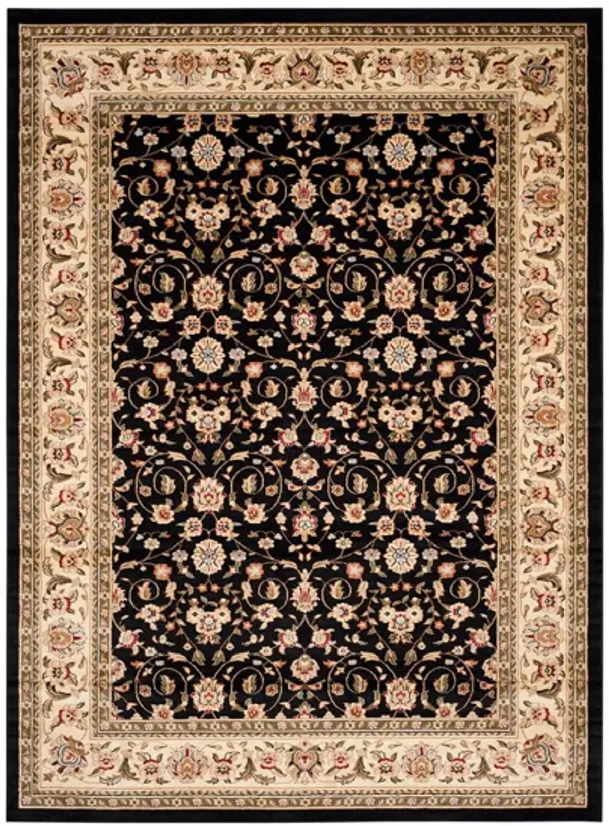 Dorset Area Rug in Black / Ivory by Safavieh