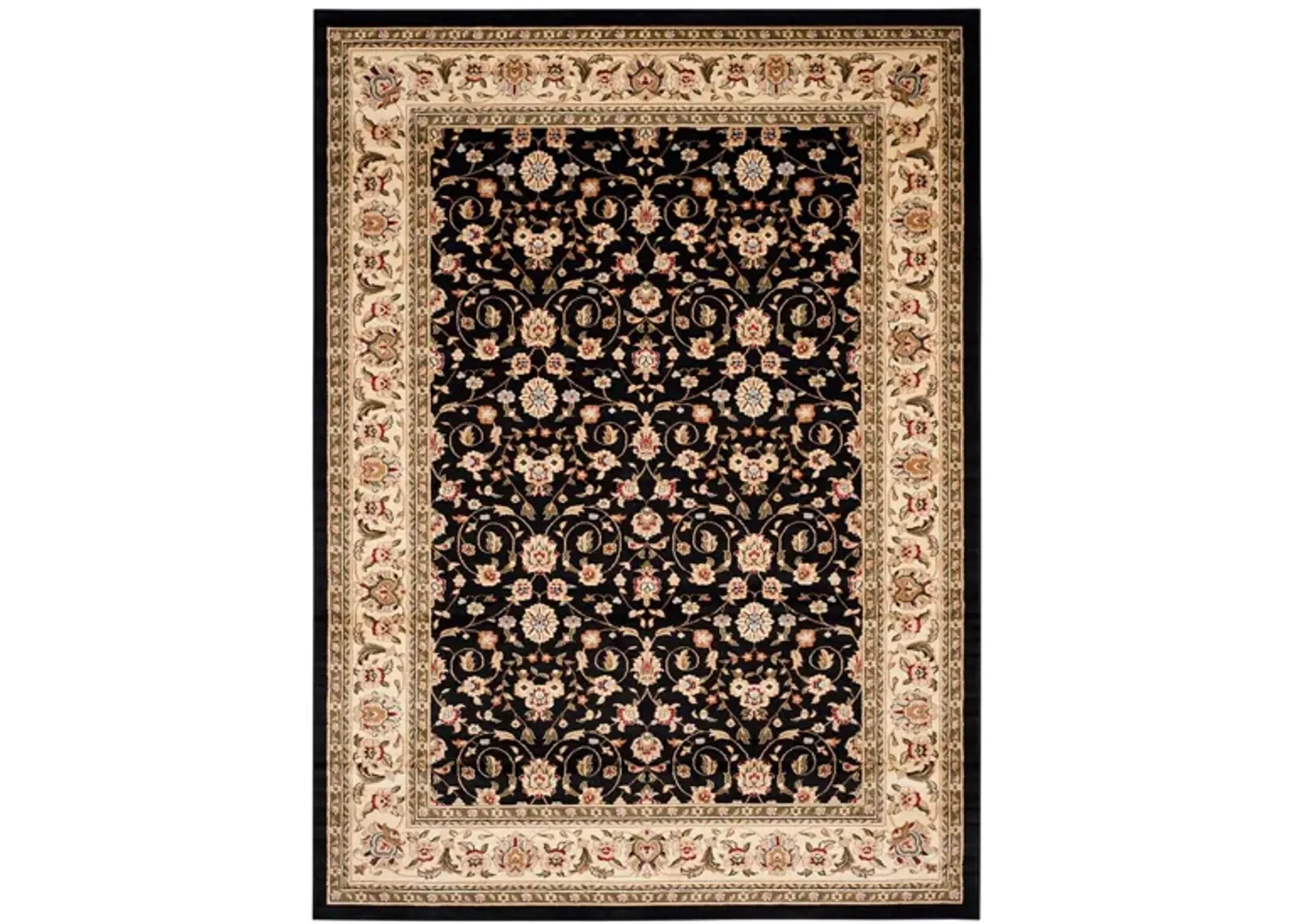 Dorset Area Rug in Black / Ivory by Safavieh