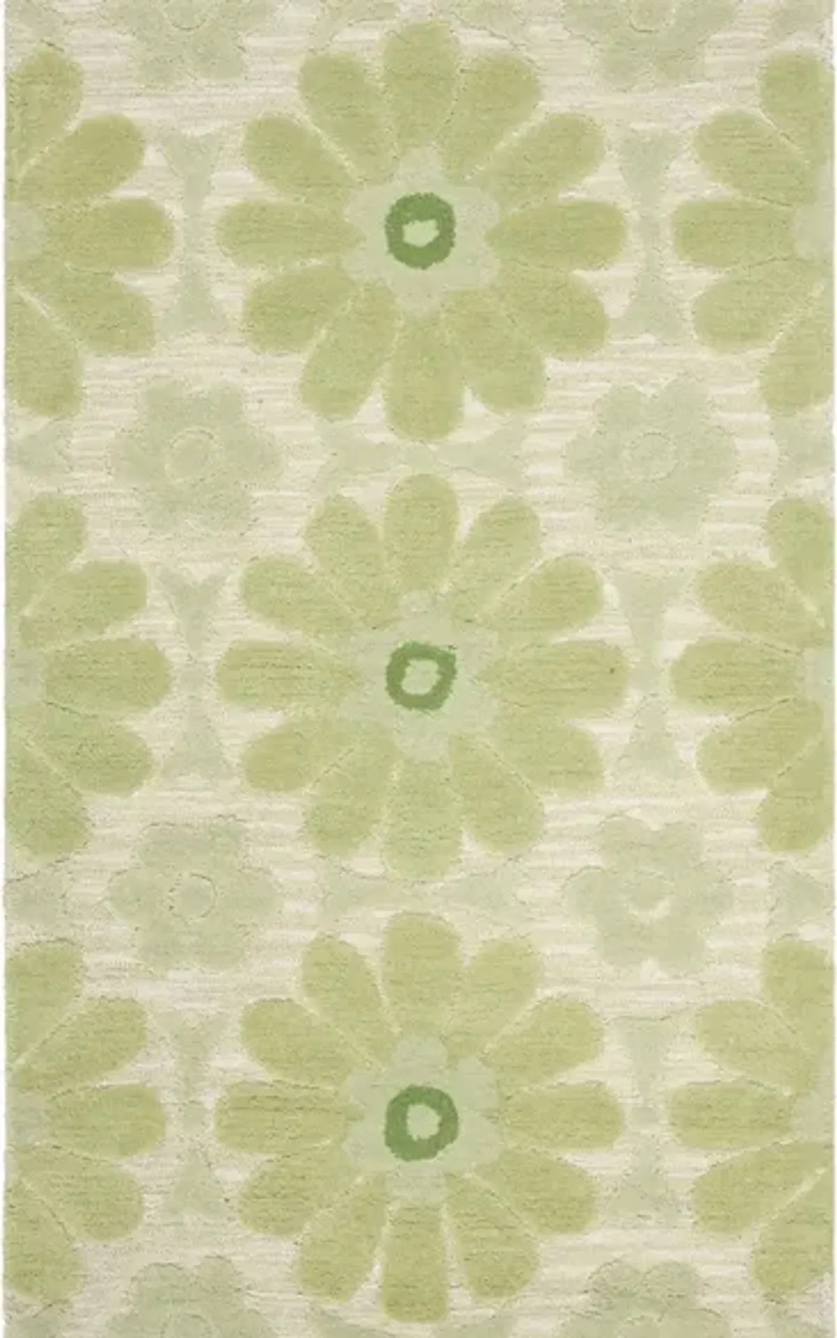 Trivium Kid's Rug in Beige/Green by Safavieh