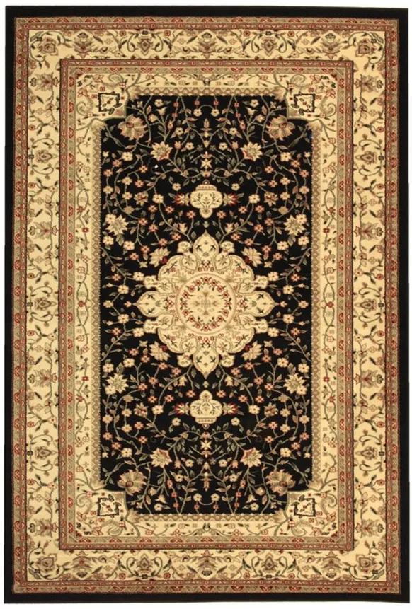Hampshire Area Rug in Black / Ivory by Safavieh