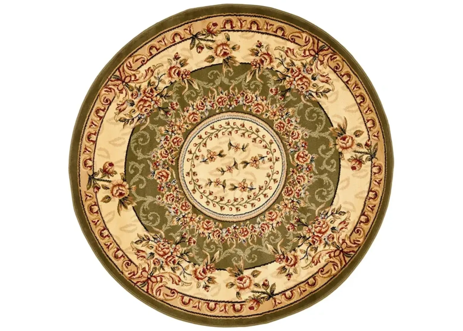 Azura Area Rug Round in Sage / Ivory by Safavieh