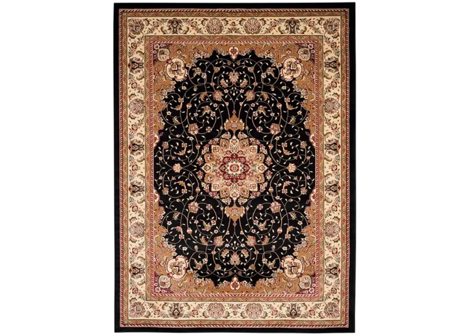 Wessex Area Rug in Black / Ivory by Safavieh