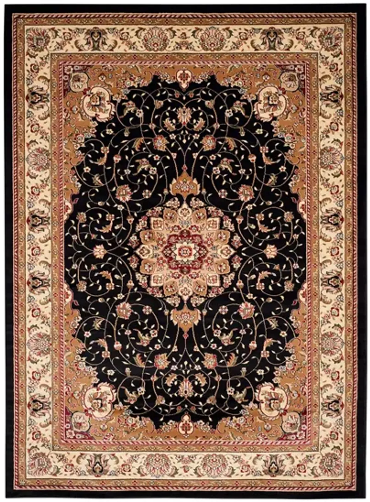 Wessex Area Rug in Black / Ivory by Safavieh