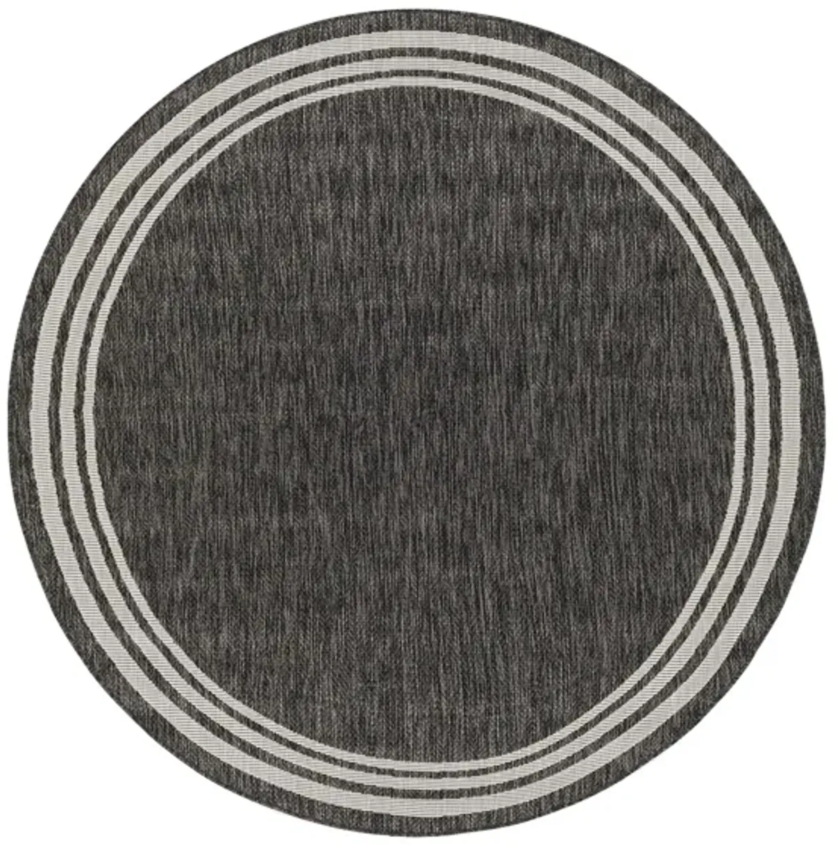 Eagean Bordered Indoor/Outdoor Area Rug Round