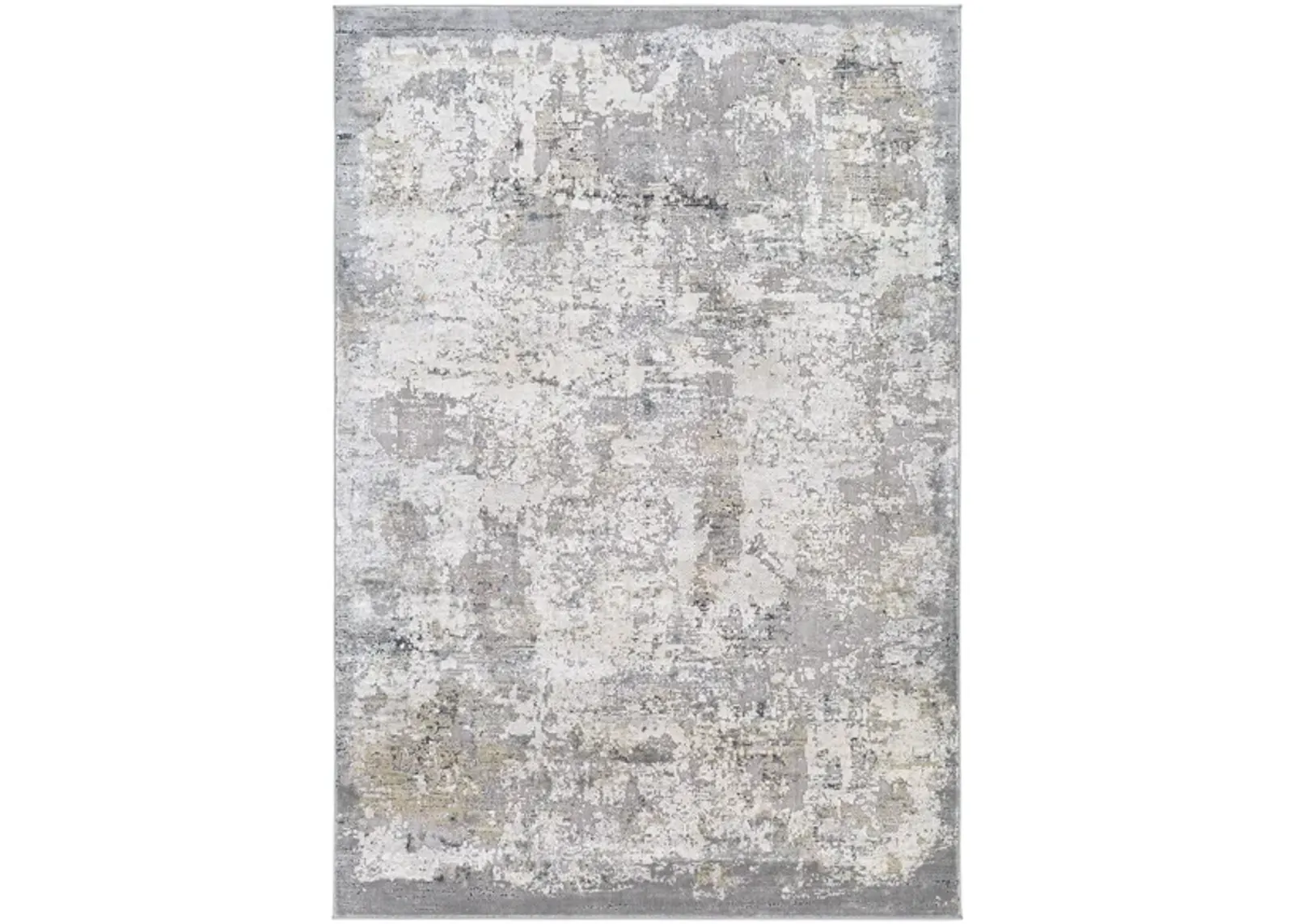 Norland Nelson Rug in Light Gray, Charcoal, Cream, Khaki, Navy by Surya