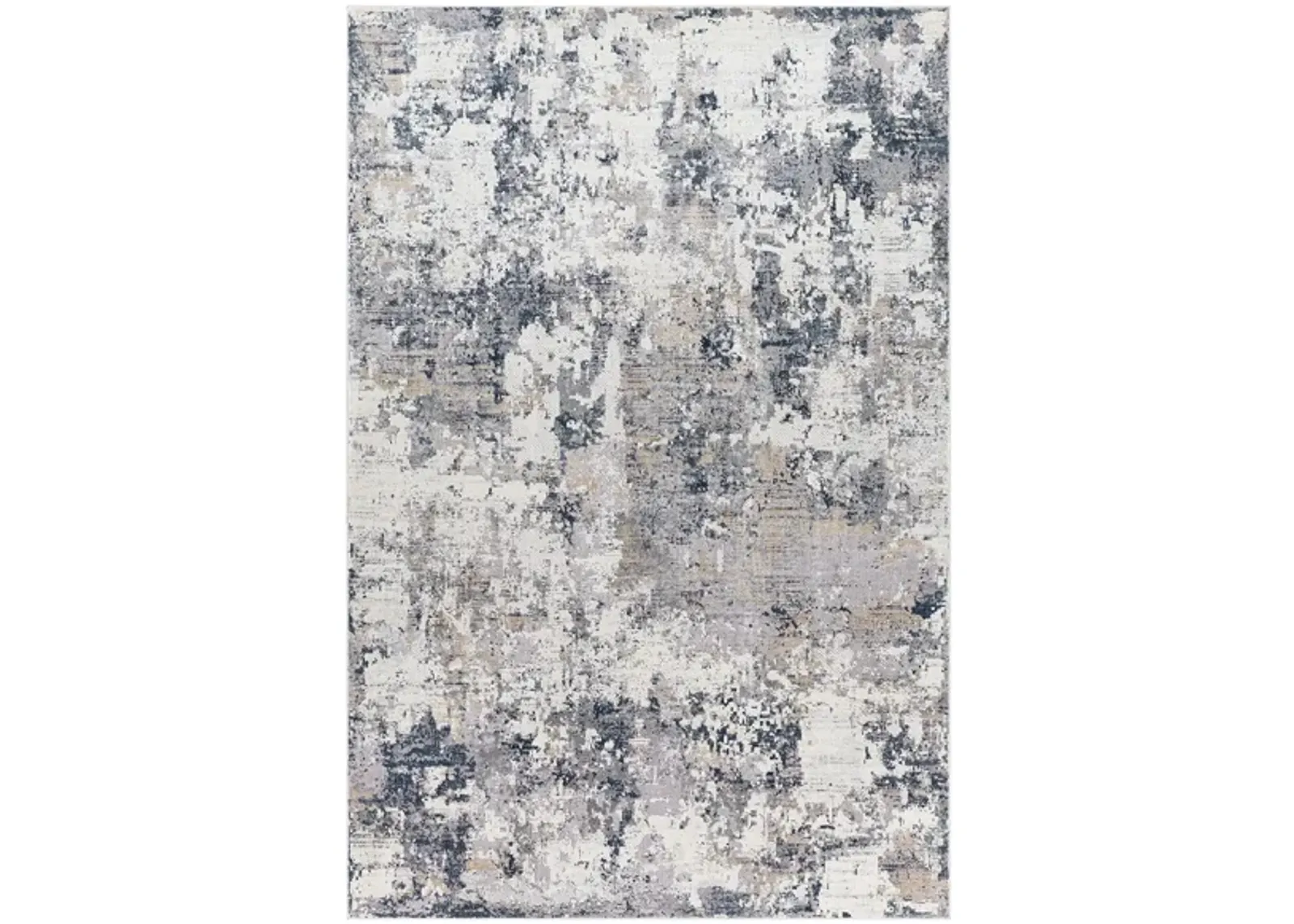 Norland Middleton Rug in Light Gray, Charcoal, Navy, Butter, Cream by Surya