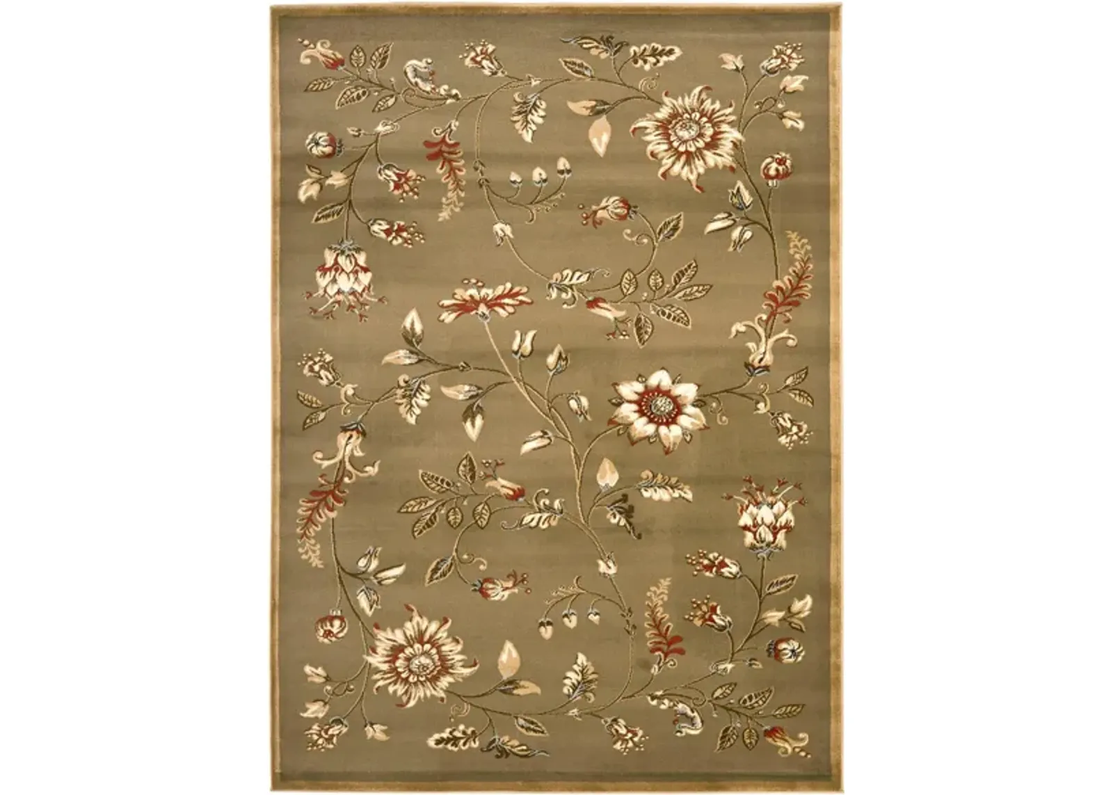 Abernethy Area Rug in Green / Multi by Safavieh