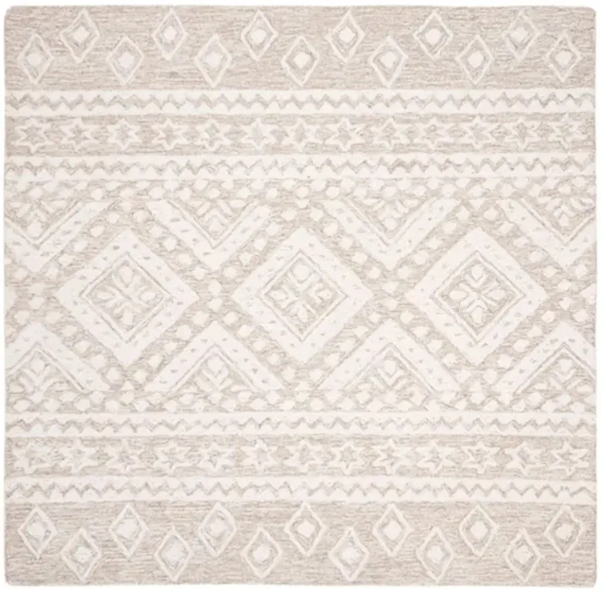 Miyamoto Runner Rug in Beige & Ivory by Safavieh