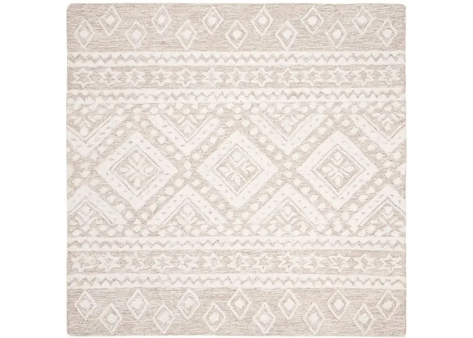 Miyamoto Runner Rug in Beige & Ivory by Safavieh