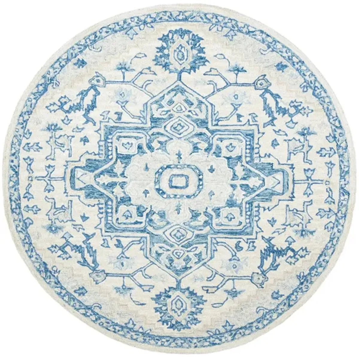 McGrath Area Rug in Ivory & Blue by Safavieh