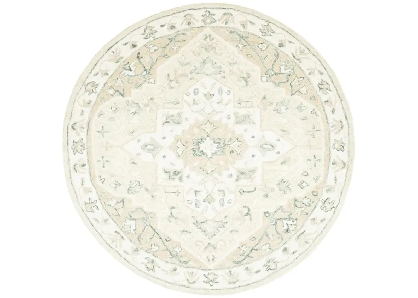 Turbo Area Rug in Beige & Ivory by Safavieh