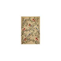 Liora Manne Ravella Birds On Branches Indoor/Outdoor Area Rug in Natural by Trans-Ocean Import Co Inc