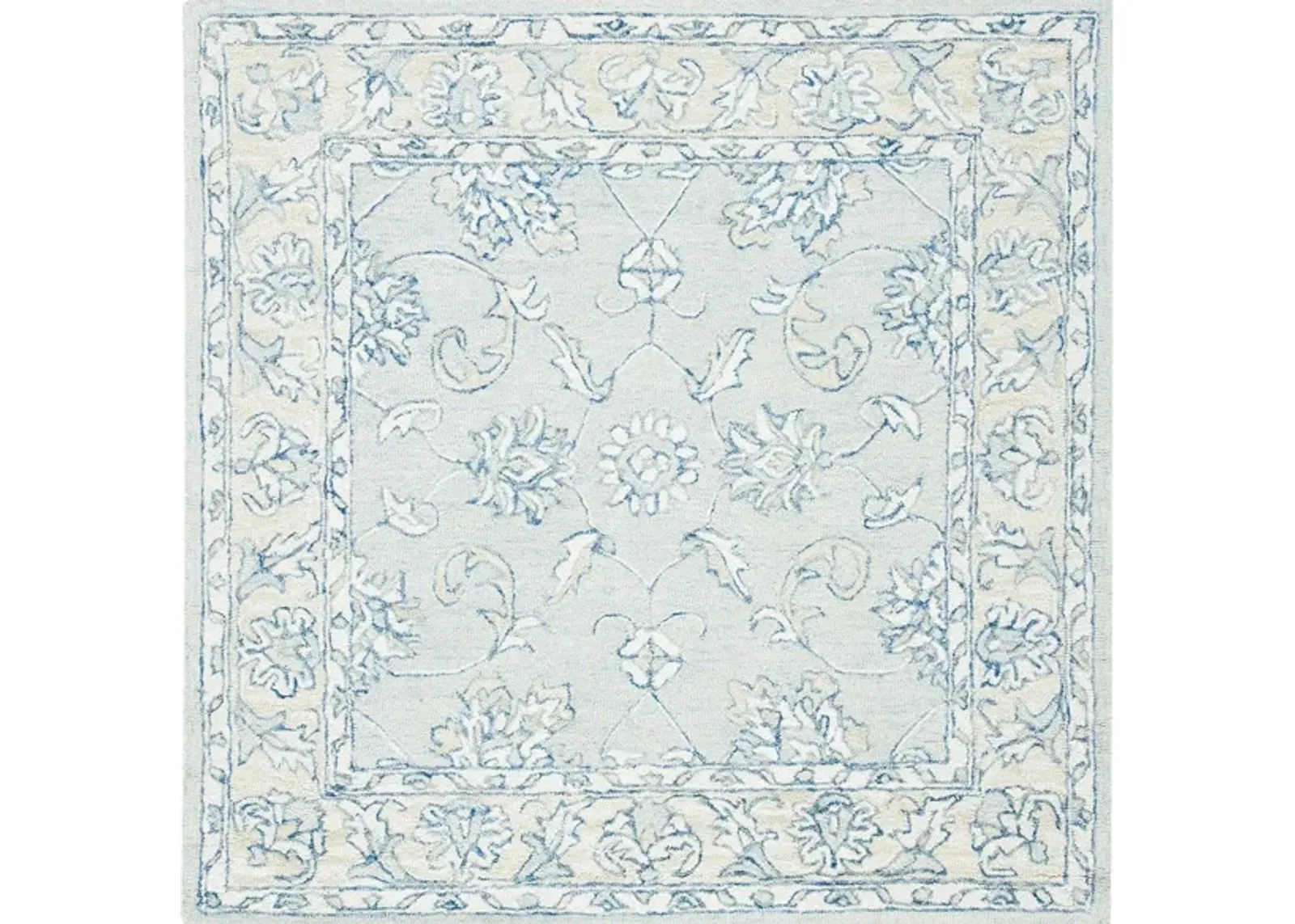 Macaw Area Rug in Blue & Beige by Safavieh