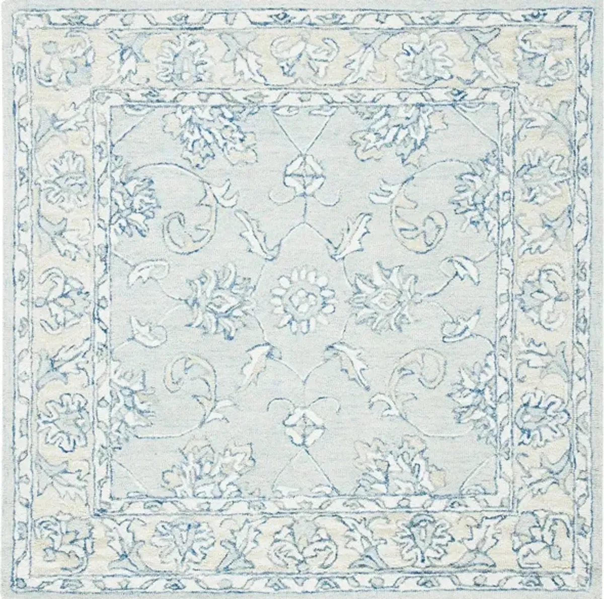 Macaw Area Rug in Blue & Beige by Safavieh